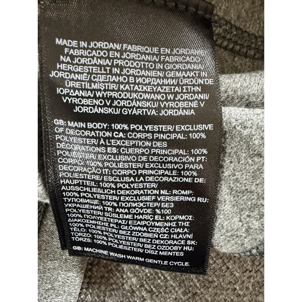 The North Face Tech 1/4 Zip Fleece Pullover Gray‎ Men's Medium Covenda Logo NWT